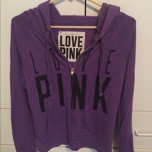 Love pink hoodie